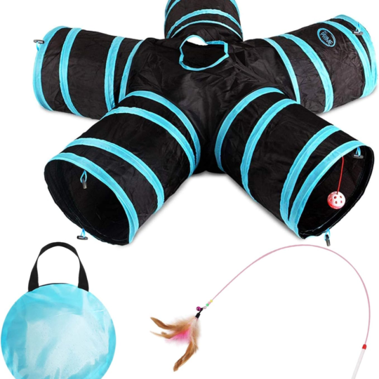 Collapsible 5 Way Pet Tunnel