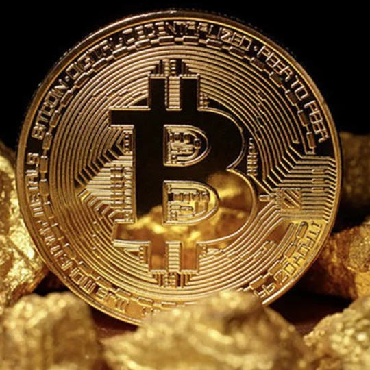 Gold & Silver Plated Bitcoin Coins