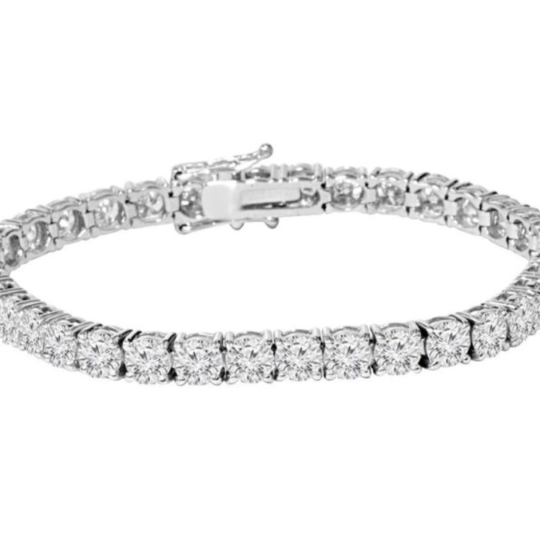 14K White Gold & 14 ct Diamond Bracelet