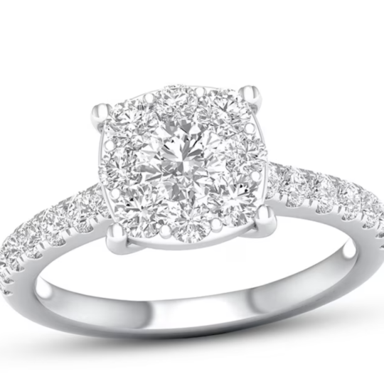 Authentic Diamond Engagement Ring 1 1/5 ct