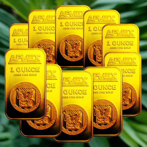 10- 1oz Gold Bars