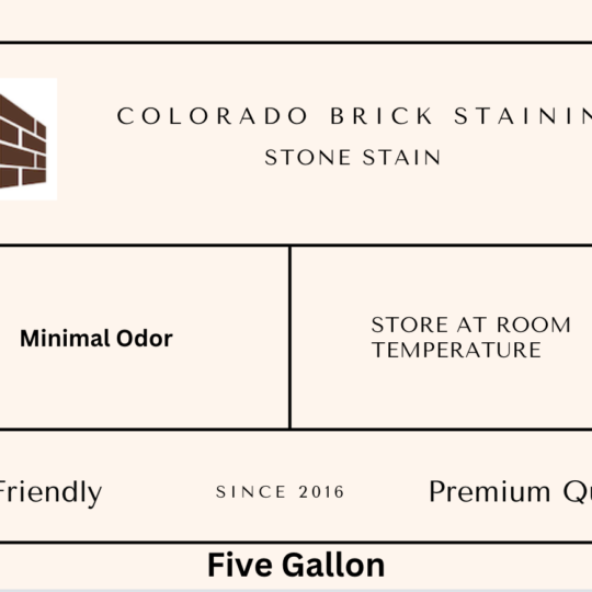 Five Gallons of Stone Stain