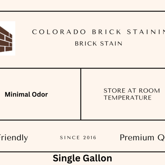 Single-Color Brick Stain