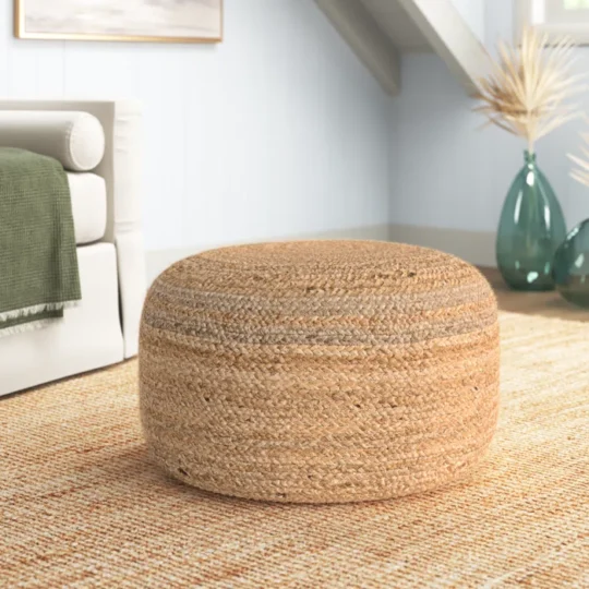 29'' Wide Round Pouf Ottoman